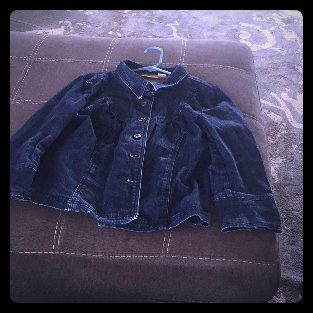3/4 Sleeve Denim Coat